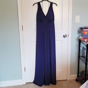 David's Bridal Navy Gown